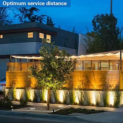 20W Led Spotlights Outdoor Landscape Lights,Low Voltage Led Landscape Lighting, 12V ~24V AC/DC Waterproof Landscape Spotlights with Stake for Tree Flag Lights 3000K Ultra Warm White (4Pack) - Image 6