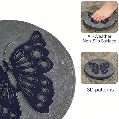 GZHERVICES Round Stepping Stones, Garden Stepping Stones, Courtyard Path Stepping Stones, Decorative Garden Stones, Polished River Stones for Garden Decoration(Multi-Colored-C) - Image 5