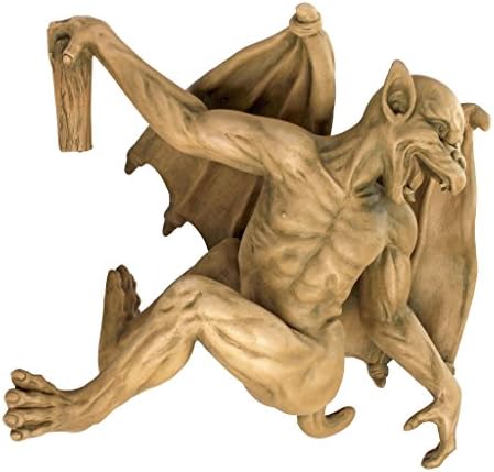 Design Toscano Gaston the Gothic Gargoyle Climber Wall Mount Hanging Statue, Medium, 13 Inches Tall, Cast Stone Resin, Gothic Stone - Image 2