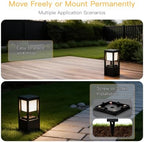 Solar Floor Lamp Outdoor Waterproof, 13.7" H 4-Pack - Image 6