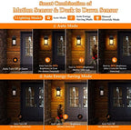 FILIYANO Motion Sensor Outdoor Wall Light Fixtures, Dusk to Dawn, 2 Pack - Image 4