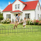 24in(H)×50ft(L) Black Decorative Garden Border Fence Total 35 Panels No Dig Metal Folding Fence Panel Garden Edging Border Fence for Animal Barrier Fencing Flower Bed Yard Patio - Image 6