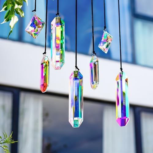 7pcs Crystal Sun Catcher Prisms and 6pcs Crystal Sun Catchers with Small Trellis - Image 3