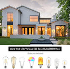 BesLowe Outdoor Wall Light Fixtures, White Exterior Wall Lanterns - Image 3