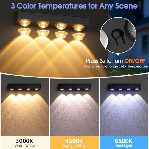 ShineTech Solar Fence Lights Outdoor Waterproof, Solar Deck Light for Patio - Image 2