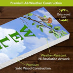 Briarwood Lane Spring Double Sided Reversible Pine Porch Leaner 47x9.5 Spring Birds For Spring Porch Leaner - Image 5