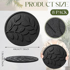 Nuanchu Leaf 8 Pack Rubber Stepping Stones 17" - Image 2