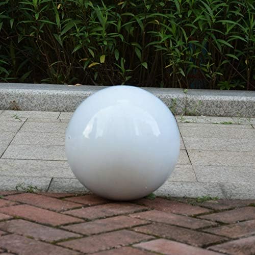 15 inch Diameter White Gazing Ball,White Stainless Steel Polished Reflective Smooth Garden Sphere Globe Mirror,Colorful and Shiny Addition to Any Garden or Home - Image 3
