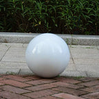 15 inch Diameter White Gazing Ball,White Stainless Steel Polished Reflective Smooth Garden Sphere Globe Mirror,Colorful and Shiny Addition to Any Garden or Home - Image 3