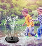 Yzert Solar Fountain Glass Panel with 2200 mah Battery, 3.5W Floating Solar Water Fountain with 4 Fixed Rods, Solar Pump for Bird Bath, Garden, Pond, Pool, Outdoor (Black Panel White Lights) - Image 6