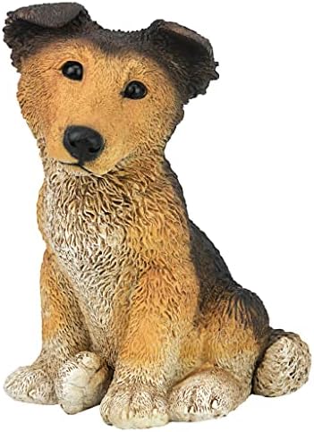 Design Toscano Brown Collie Puppy Dog Statue - Image 2