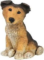 Design Toscano Brown Collie Puppy Dog Statue - Image 2