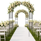 Garvee 7.2 x 4 ft Metal Garden Arch Trellis for Climbing Plants - Image 5