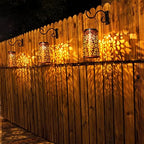 4 Pack Solar Hanging Lanterns Outdoor - Image 2
