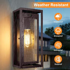 15" Motion Sensor Outdoor Wall Lights, Outdoor Sconces, 2 Pack - Image 7