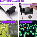 ASMAD Halloween Decorations Outdoor Solar Scary Eyeball Lights,8Pack 64LEDs - Image 6