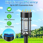 Mancra Solar Pathway Lights Outdoor, 8 Pack Metal Glass Solar Lights Outdoor Waterproof Auto On/Off Landscape Path Lighting Garden Decor for Yard Walkway Driveway, Cool White - Image 4