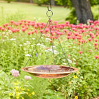 Good Directions Hanging Fire Copper Bird Bath for Outside Backyard, Outdoor, Patio, Garden, Birdbath Gift for Bird Lovers Watchers, Large 18" Pure Copper Metal - Image 2