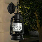 Lantern Wall Sconce Rusty Patina Finish, Exterior Antique Lantern Porch Light Wall Light Fixture Waterproof Lantern Wall Mount Lamp Bronze for House Farmhouse Loft Courtyard Retro Outside Decor - Image 4
