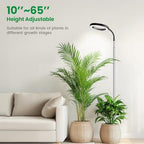 Garpsen Plant Light, Full Spectrum Grow Light, 65'' Height Adjustable 3Pack - Image 4