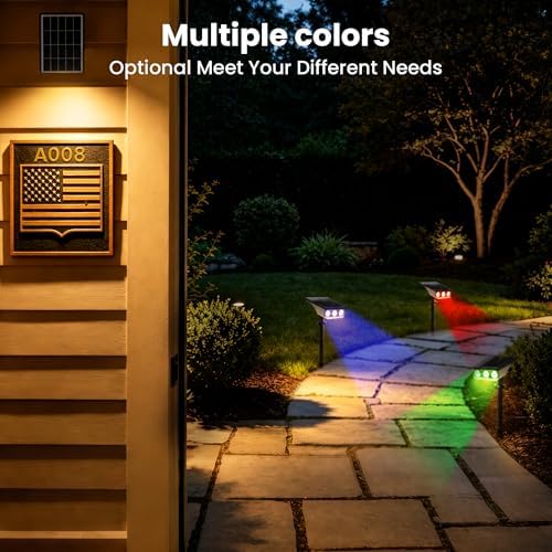 Solar Spot Lights Outdoor Waterproof IP65(4 Pack-RGB) - Image 2