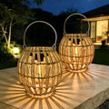 Solar Lanterns Outdoor Waterproof, Rattan Solar Outdoor Lanterns 2 Pack by Unknown