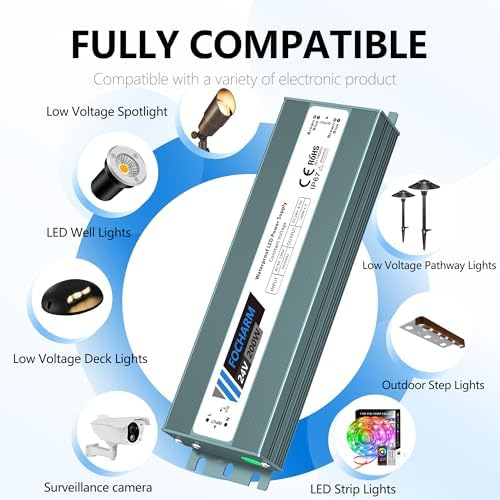 LED Power Supply 200W: AC90-130V to 24V DC 8.3A IP67 - Image 5