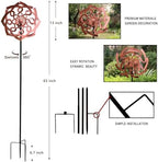 Garden Wind Spinner Outdoor Metal Yard Sculpture for Patio Lawn - Image 2