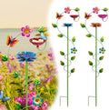 Bee Watering Station for Garden, Colorful Double-Flower Bee Bath by Retyion