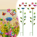 Bee Watering Station for Garden, Colorful Double-Flower Bee Bath by Retyion
