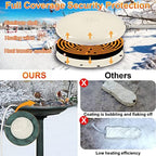 Viajero Bird Bath Deicer for Outdoors in Winter, 70 Watts Birdbath De-icer 2023 Upgraded Full-Covered Aluminum Water Heated Heater Thermostatically Controlled with Auto Shut Off for Patio Yard - Image 4