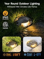 Gardenreet Brass Well Light, 12V Low Voltage, 2-Way Turret Top, 6 Pack - Image 5