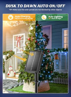 Brightown 2 Pack Solar Christmas String Lights Outdoor, Total 144ft 400 LED - Image 2