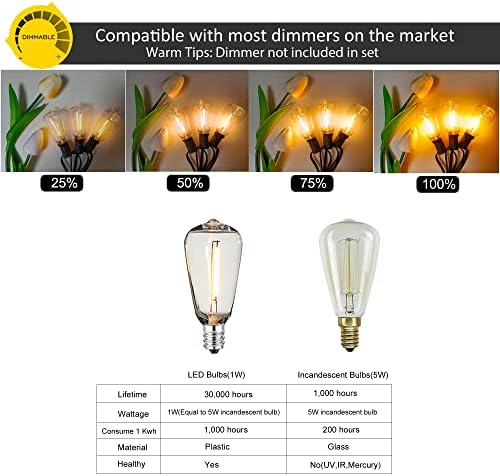 Outdoor String Lights 100FT Waterproof Lighting for Outside Patio Backyard - Image 4