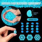 Landical 20000 Pcs Glow in the Dark Rocks Bulk Blue Garden Glow Rocks Outdoor Garden Glow in the Dark Pebble Glow in the Dark Stone for Walkway Backyard Landscaping Fish Tank Plant Decor - Image 2