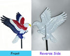 Solar Eagle Garden Lights，Eagle Garden Decor with Solar Watering Can，Solar Powered Waterfall Lights for Garden Yard Path - Image 5