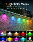Fence Lights Solar Powered with Remote 6 Pack, IP65 Waterproof - Image 4