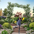 BUKLIYN Garden Arch Trellis - Garden Arch Size: 92.5in(L) * 105in(H) - Image 3
