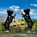 Yorkie Gifts for Women,Dog Solar Lights Outdoor Pathway Yard Garden Stakes by LiraniwindHomeGardenDecor