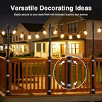 10 Pack String Light Poles for Outside, Upgraded Heavy-Duty Metal Poles for Outdoor String Lights with Fork, Adjustable Lighting Hanging Accessories for Patio Decor Pergola Backyard Garden Decorations - Image 5