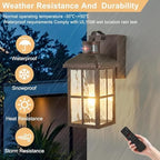 Porch Lights with GFCI Outlet with Remote - Image 6