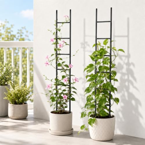 2PCS Indoor Plant Trellis, Sturdy Ladder Trellis for House Plant - Image 4