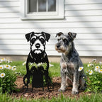 Dog Metal Garden Stake - Weatherproof Dog Silhouette Yard Art, Decorative Outdoor Sign for Lawn & Patio, Heartfelt Gift for Soft Schnauzer Lovers(Stand,10") - Image 3