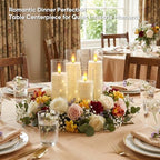 Raycare 7 Pack Flameless Battery Operated Pillar Candles with Remote Timer - Image 4