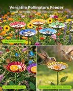 8 Pc Water Station for Bee Butterfly Pollinators Outdoor Bath Metal - Image 3