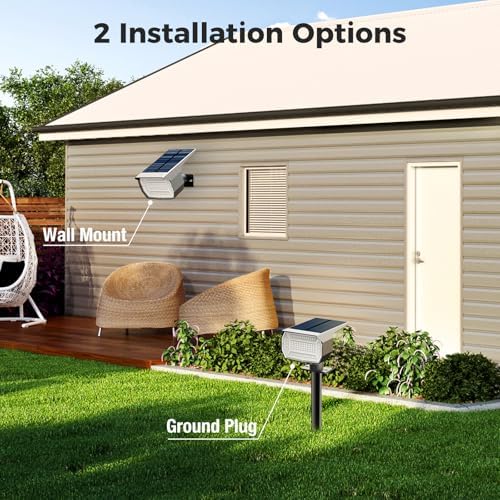 nipify Solar Spot Lights Outdoor, Solar Powered Waterproof Spotlight - Image 3