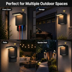 Nigaut 10W LED Outdoor Porch Light with GFCI Outlet, Dusk to Dawn, IP66 - Image 3
