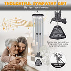 Sympathy Wind Chimes for Outside Deep Tone, Memorial for Loss of Loved One Prime, Bereavement Condolence Remembrance Funeral Gifts for Grieving Friends Loss of Mother Father - Image 2