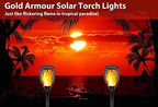 Gold Armour Solar Lights Outdoor - Flickering Flames Torch Lights Solar Light 42.9in Tall, Waterproof Dancing Flame Lighting 96 LED Dusk to Dawn Flickering Tiki Torches Outdoor Garden (4Pack) - Image 6