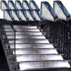 echosari 12 Pack Solar Step Lights 100 Lumen Ultra Bright Cool White by echosari